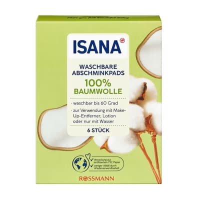 Isana Pamuk Disk Yıkanabilir 6'lı