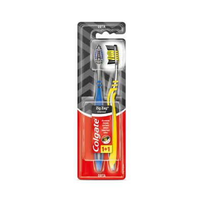Colgate Diş Fırçası Zigzag Charcoal 1+1