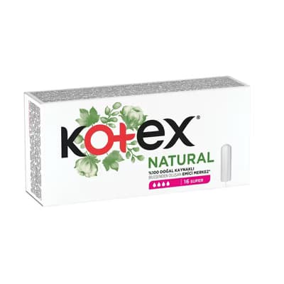 Kotex Natural Tampon Süper 16'lı