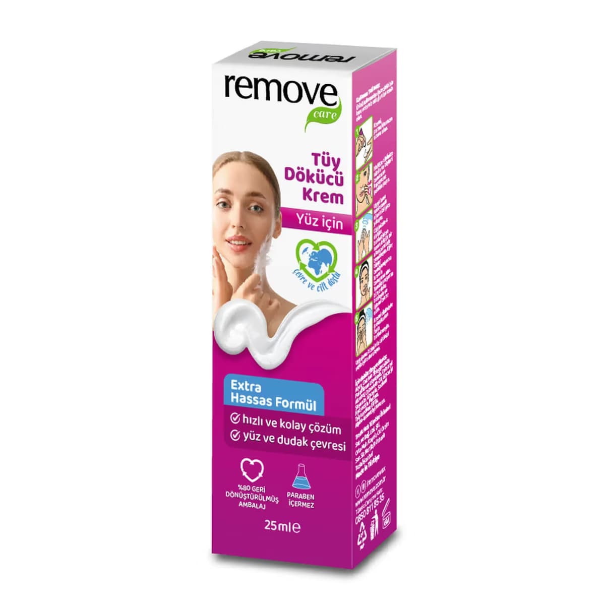 Remove Care Tüy Dökücü Krem Yüz İçin 25 ml 2