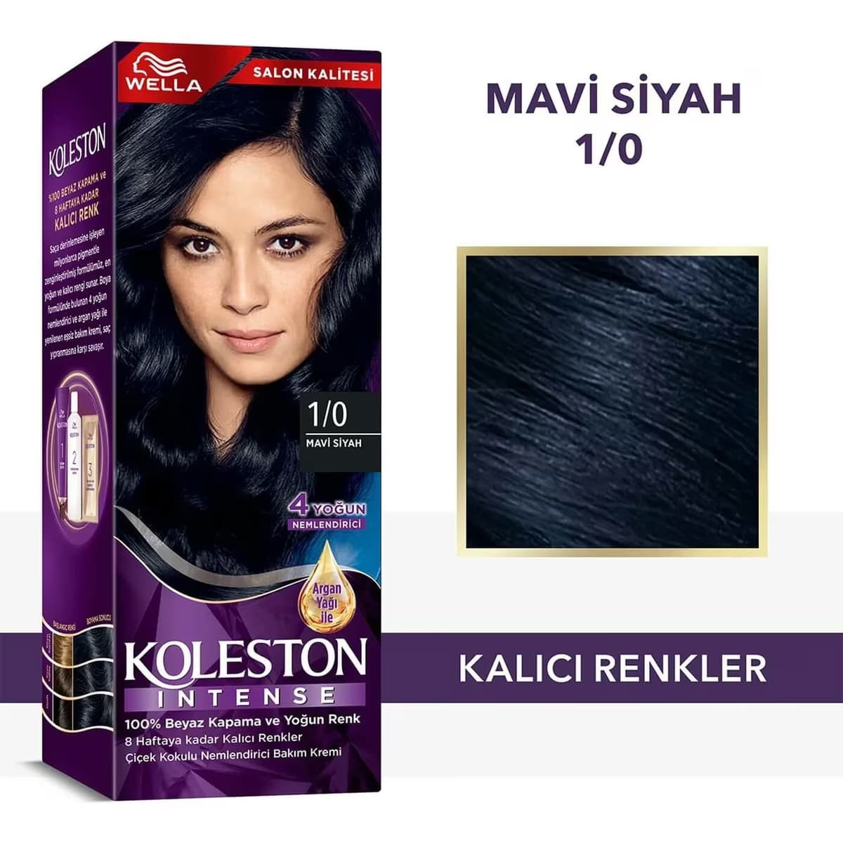 Koleston Intense Saç Boyası 1/0 Mavi Siyah 2