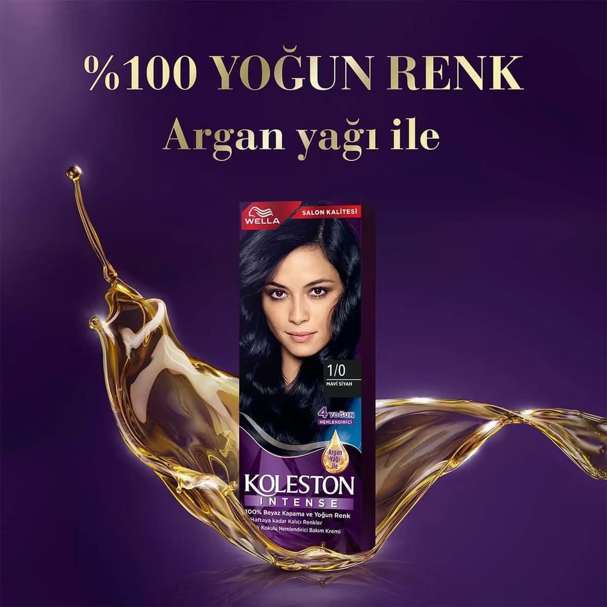 Koleston Intense Saç Boyası 1/0 Mavi Siyah 3