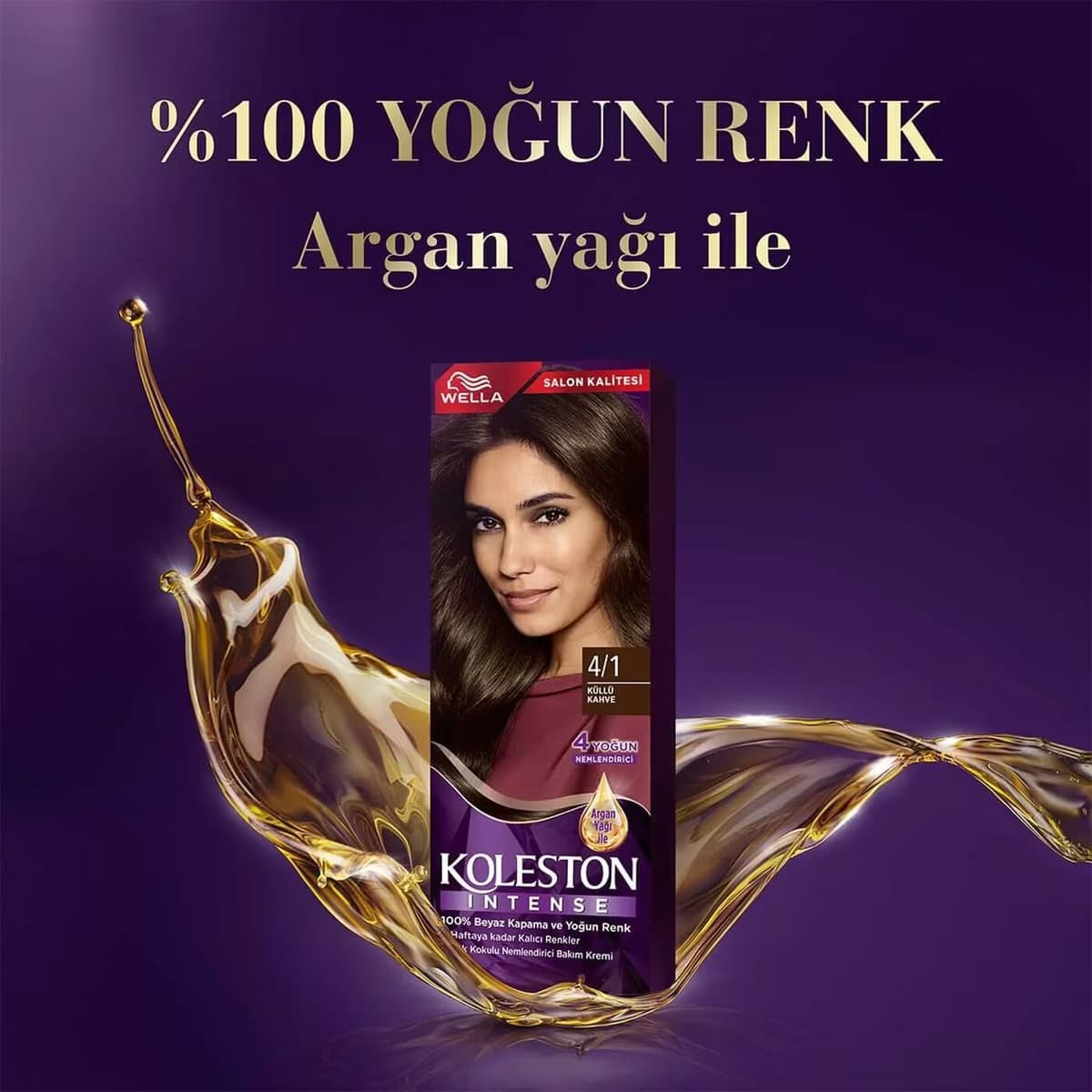 Koleston Intense Saç Boyası 4/1 Küllü Kahve 3