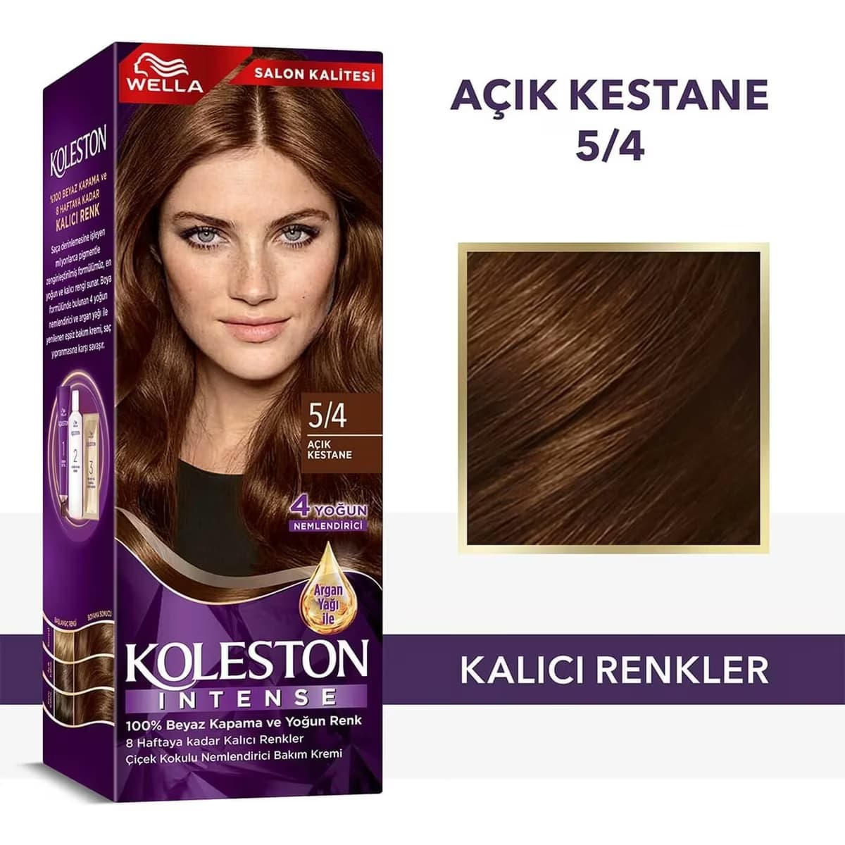 Koleston Intense Saç Boyası 5/4 Açık Kestane 2