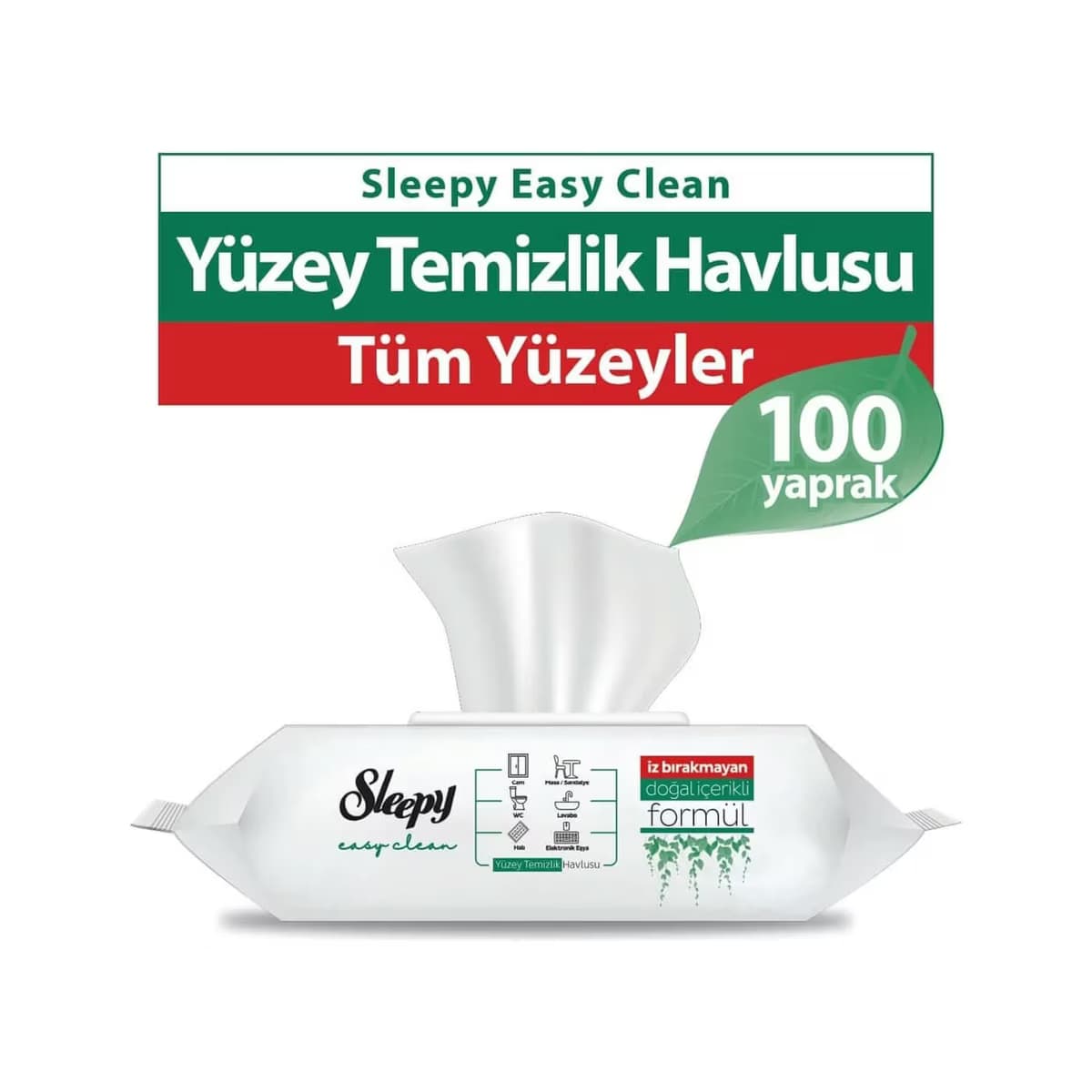 Sleepy Yüzey Temizlik Havlusu 100'lü 2