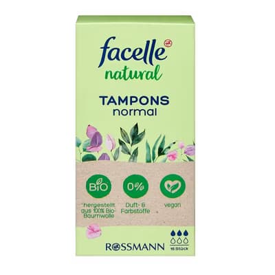 Facelle Natural Tampon Normal 16'lı