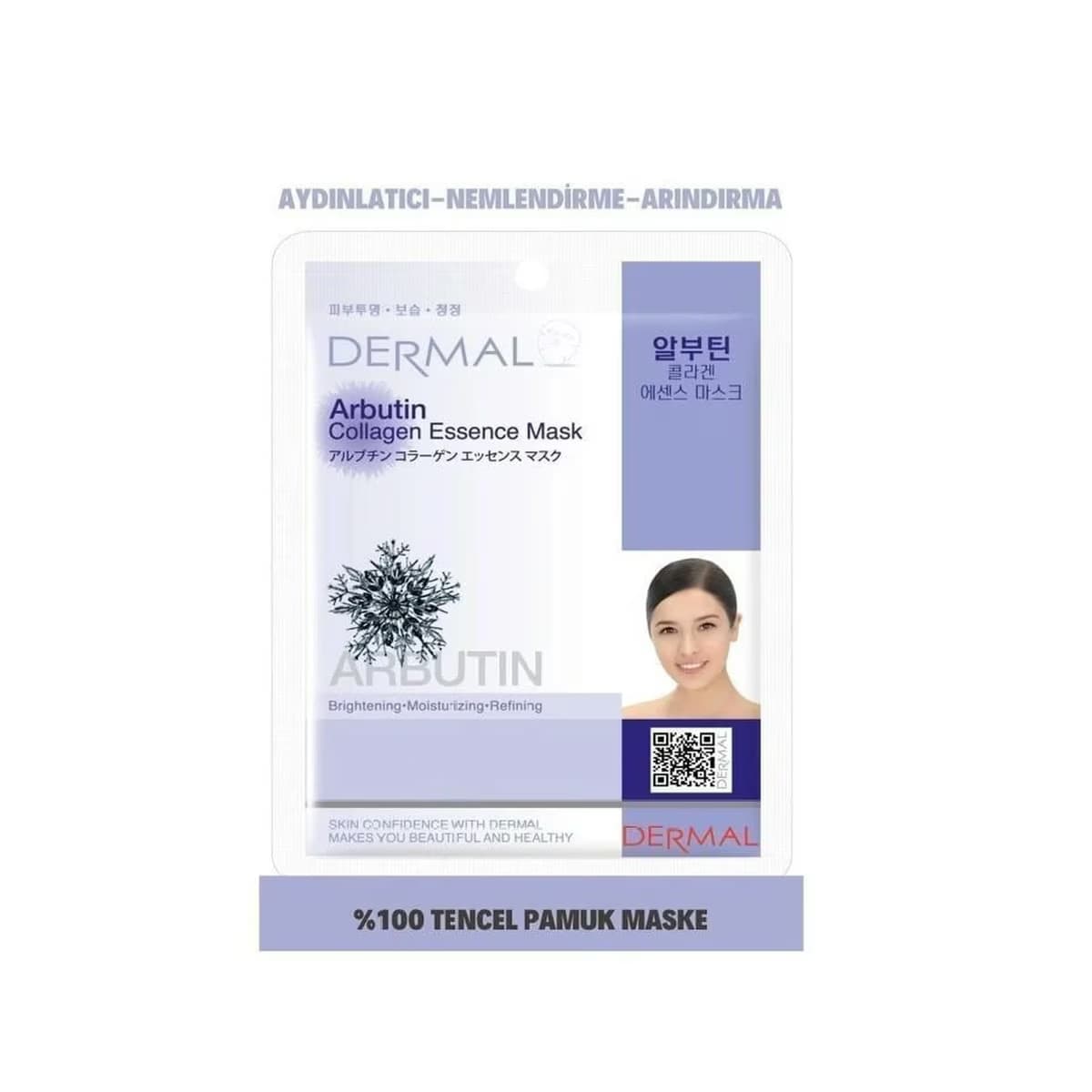 Dermal Kağıt Maske Arbutin Kolajen 23 gr 2