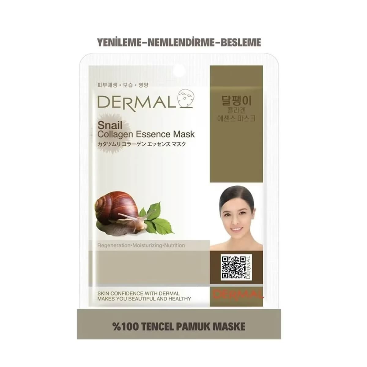 Dermal Kağıt Maske Salyangoz Kolajen 23 gr 2