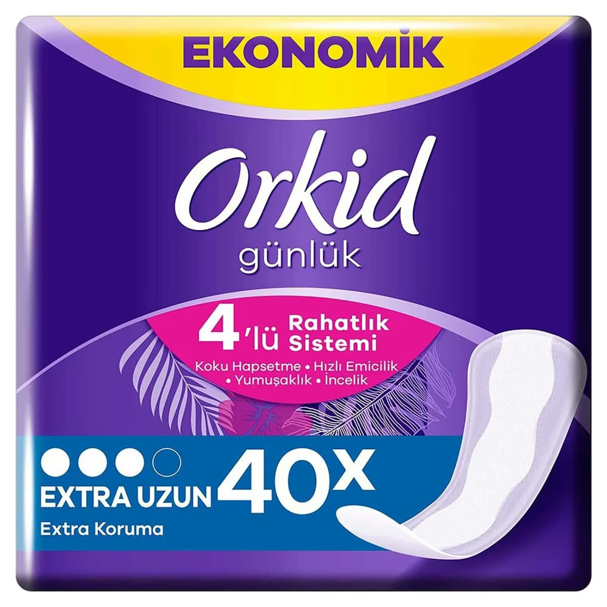 Orkid Günlük Ped Extra Uzun 40'lı