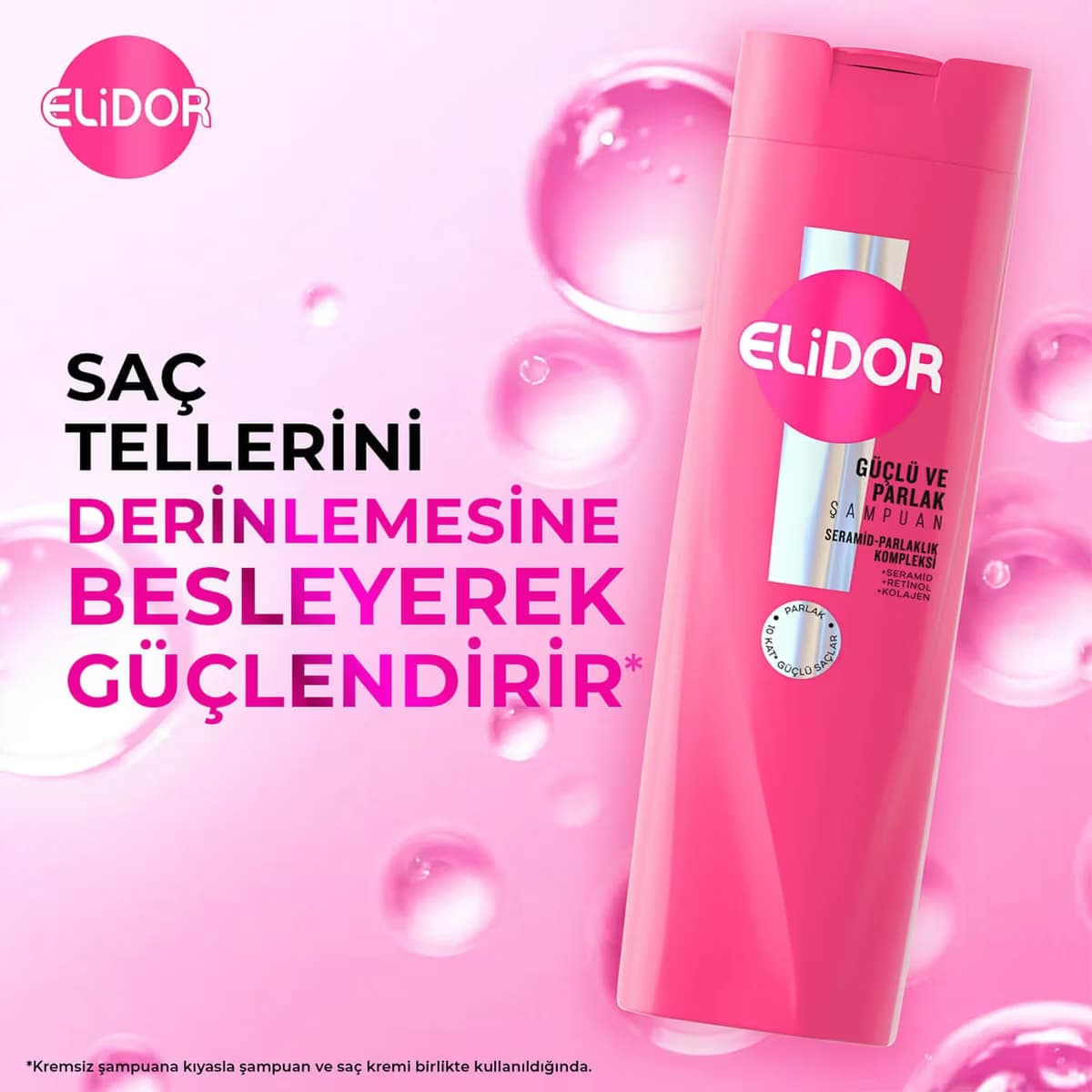 Elidor Saç Bakım Şampuanı Güçlü ve Parlak 400 ml 3