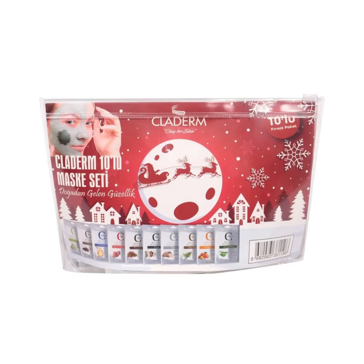 Claderm Maske 10'lu Karma Paketli 20 ml 3