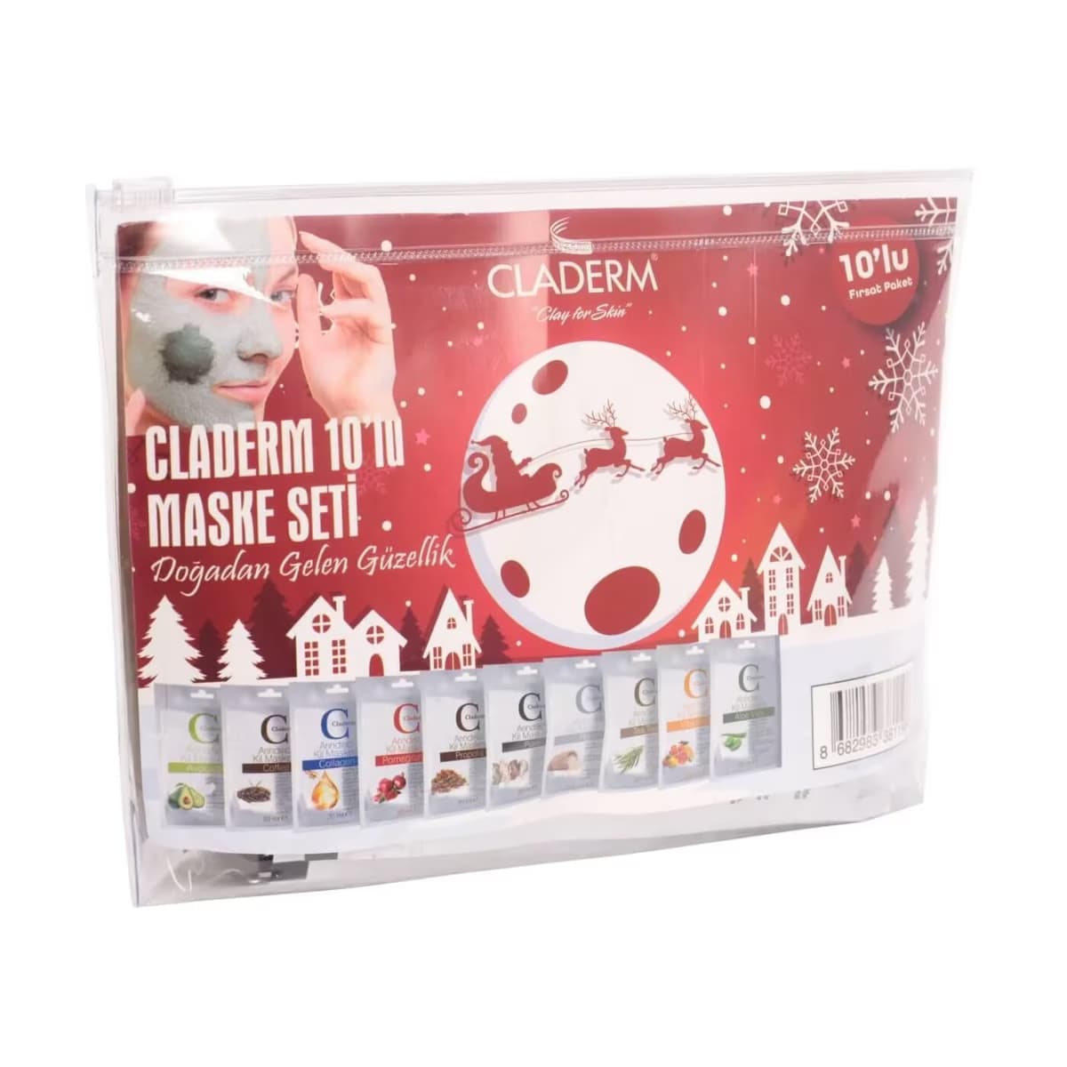 Claderm Maske 10'lu Karma Paketli 20 ml 4