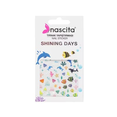 Nascita Tırnak Yapıştırma Sticker Blue Sea