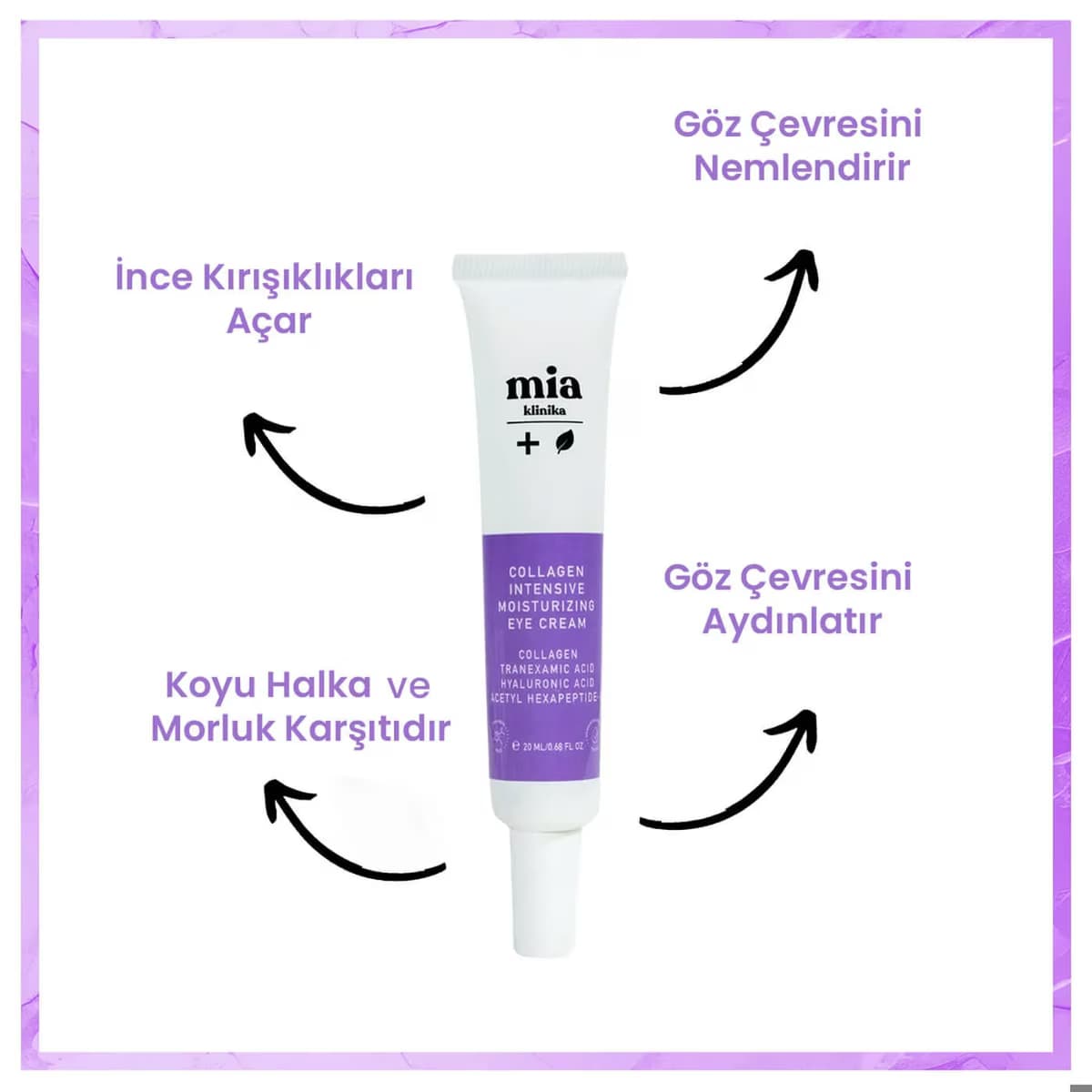 Mia Klinika Göz Kremi Kırışıklık Karşıtı 20 ml 3