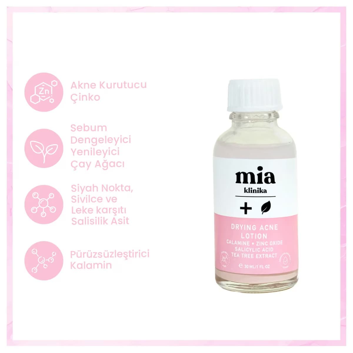 Mia Klinika Losyon Akne Karşıtı 30 ml 5