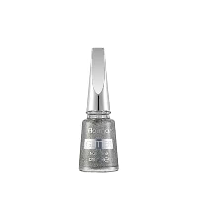 Flormar Glitter Oje Holographic Silver 38