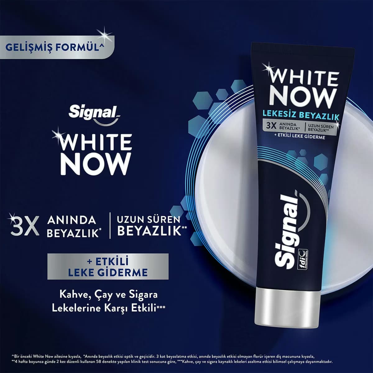 Signal White Now Diş Macunu Lekesiz 75 ml 3