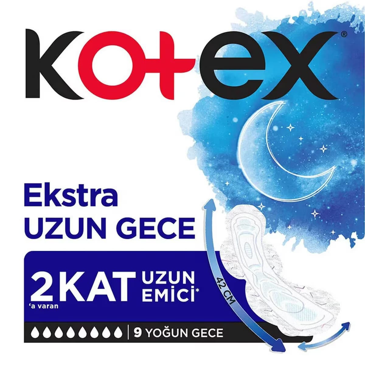 Kotex Ekstra Uzun Ped Gece 9'lu 2