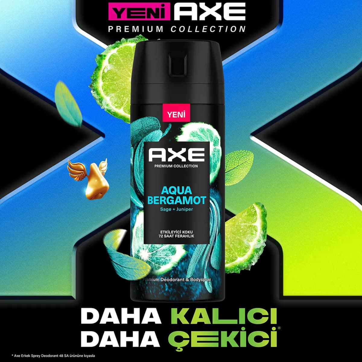 Axe Deo Aqua Bergamot 72h 150 ml 3
