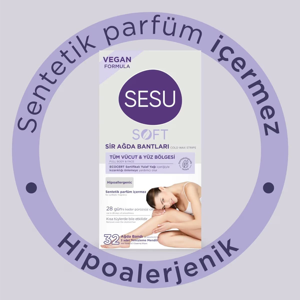 Sesu Soft Ağda Bandı 32'li 2