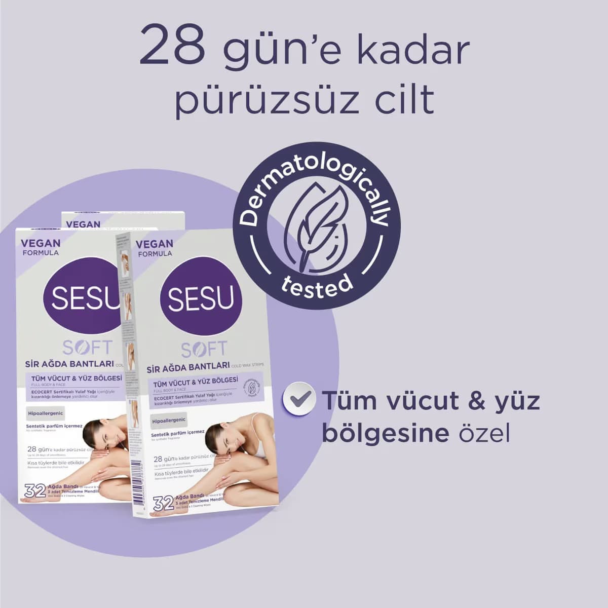 Sesu Soft Ağda Bandı 32'li 4