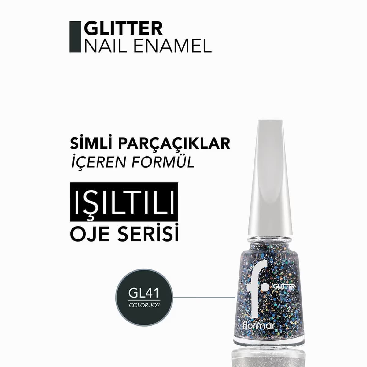 Flormar Oje Glitter GL41 Colorjoy 3