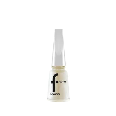 Flormar Oje Glitter GL12 White Pearl