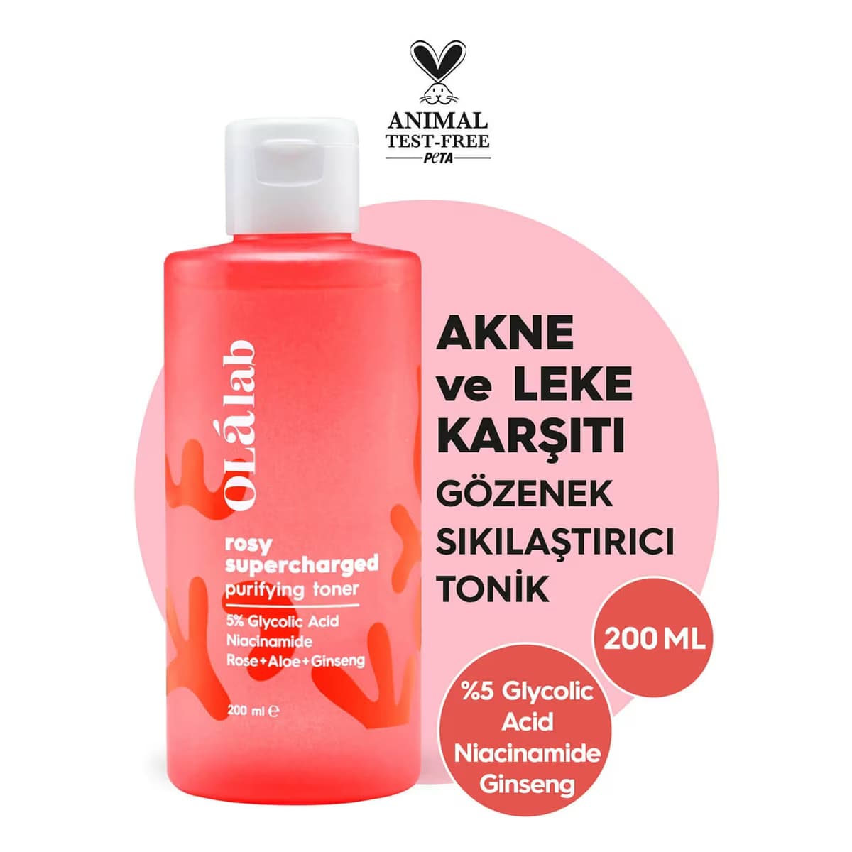 Olalab Tonik Akne ve Leke Karşıtı 200 ml 2