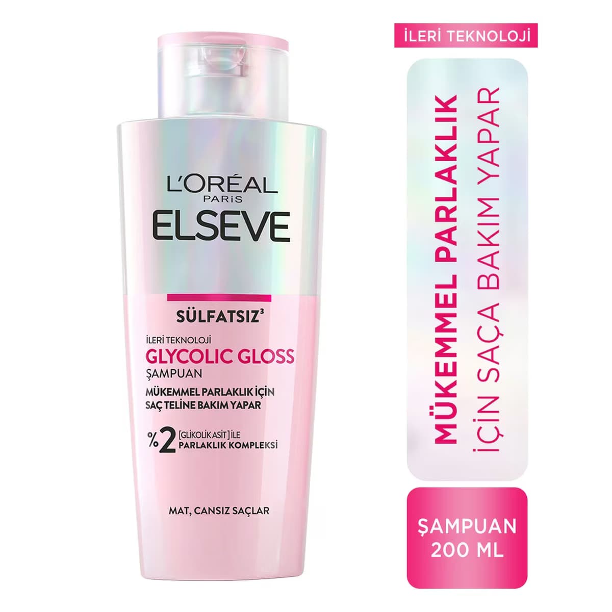 Elseve Glycolic Gloss Şampuan 200 ml 2
