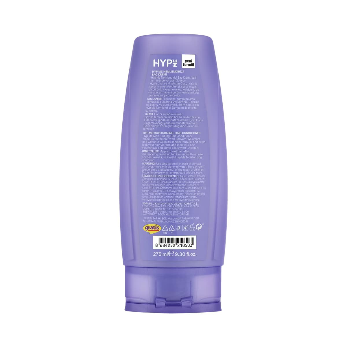 Hyp Me Nemlendirici Saç Kremi 275 ml - Gratis 2