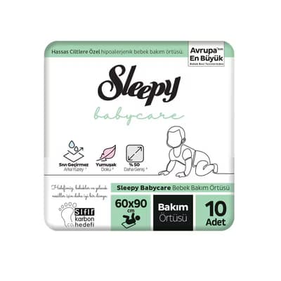 Sleepy Bebek Bakım Örtüsü 10'lu