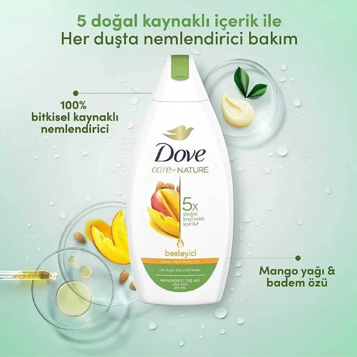Dove Duş Jeli Mango ve Badem 450 ml 3