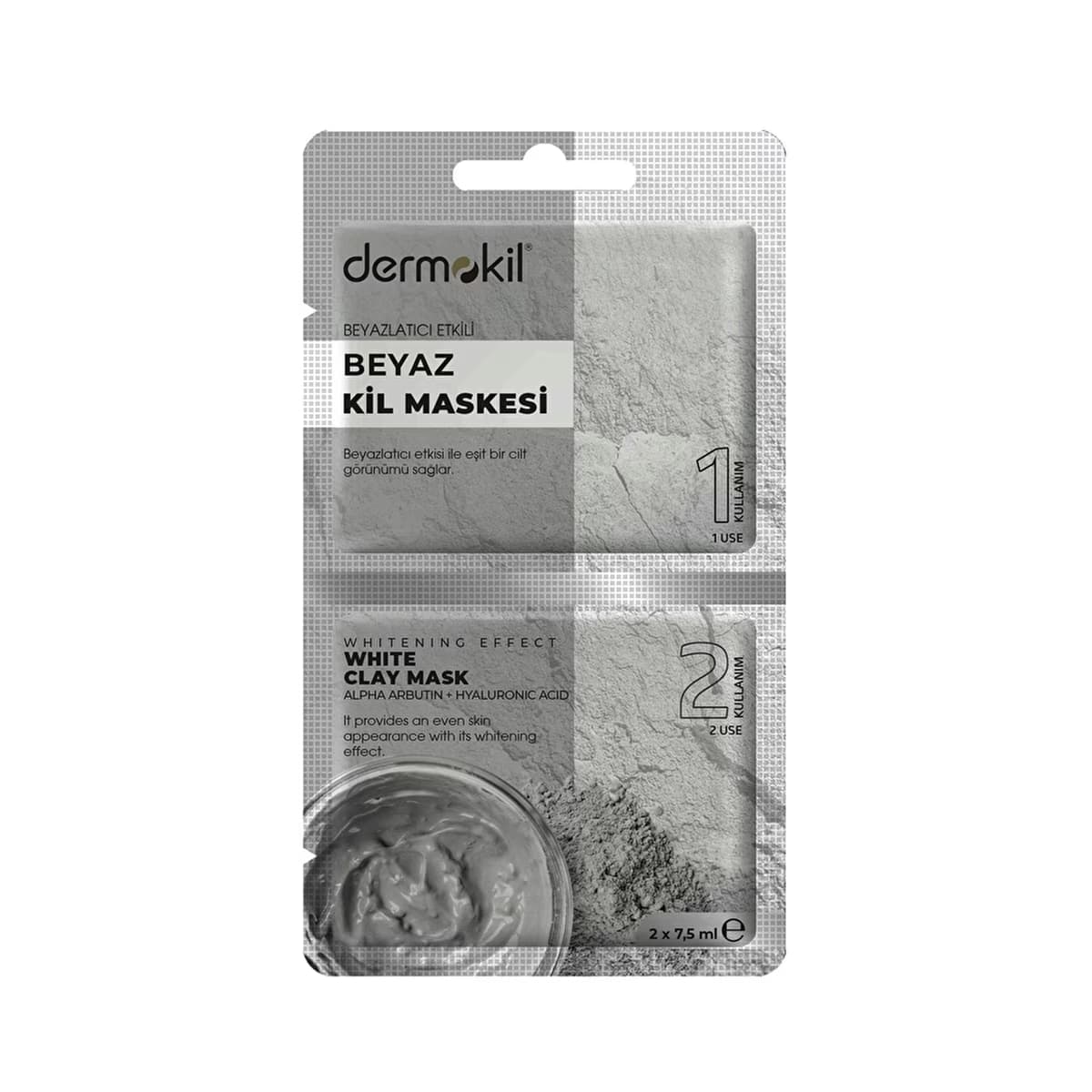 Dermokil Beyaz Kil Maskesi 2 x 7,5 ml - Gratis