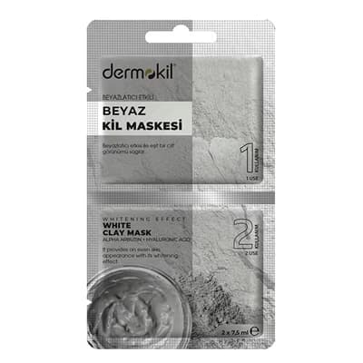 Dermokil Beyaz Kil Maskesi 2 x 7,5 ml - Gratis