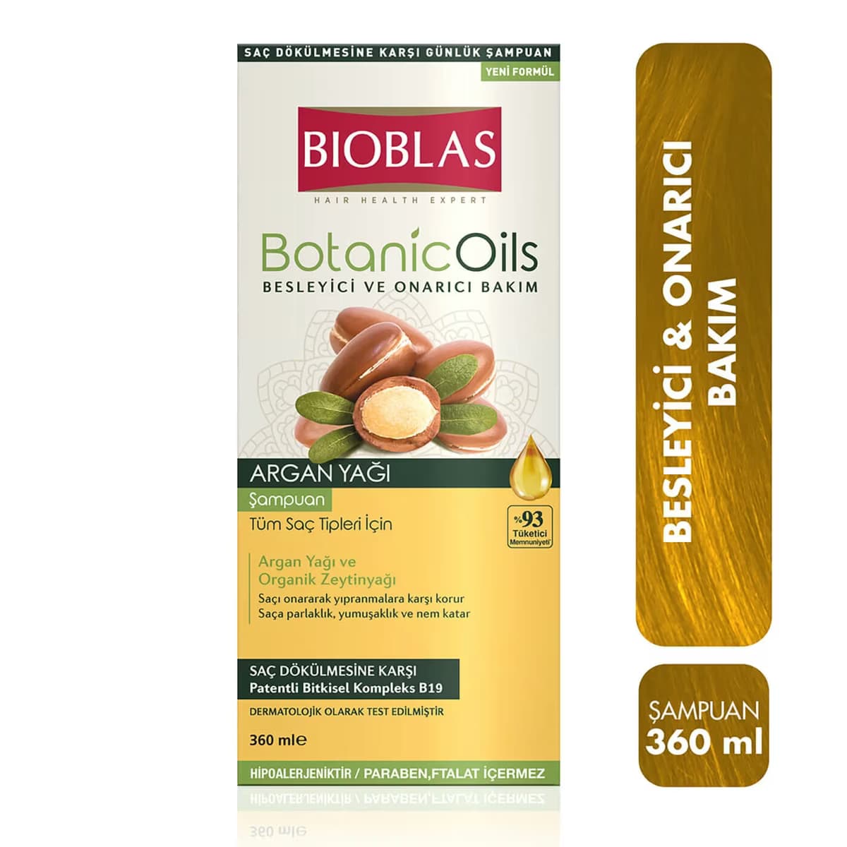 Bioblas Şampuan Argan Yağlı Besleyici 360 ml 2