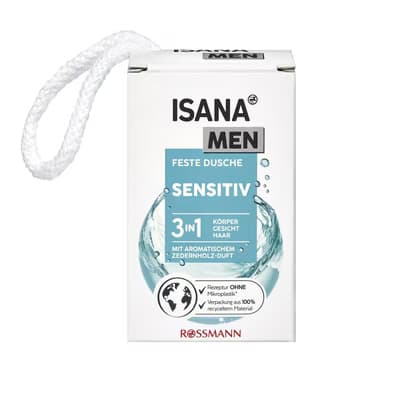 Isana Men Katı Duş Jeli Hassas 100 gr