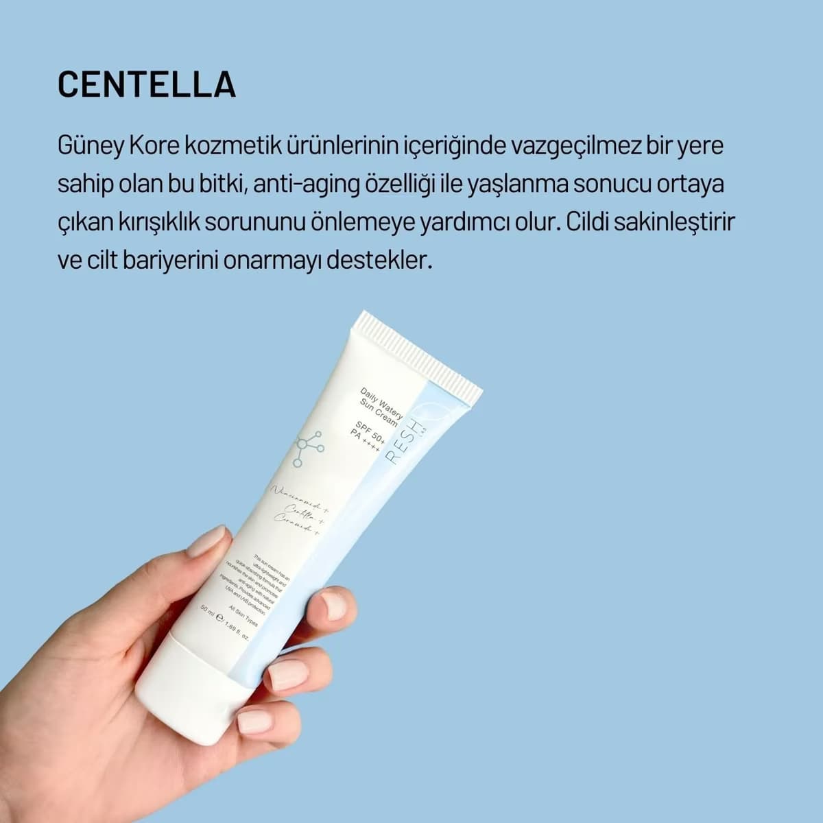 Resh Lab Daily Watery Sun Cream SPF50+ 50 ml 5