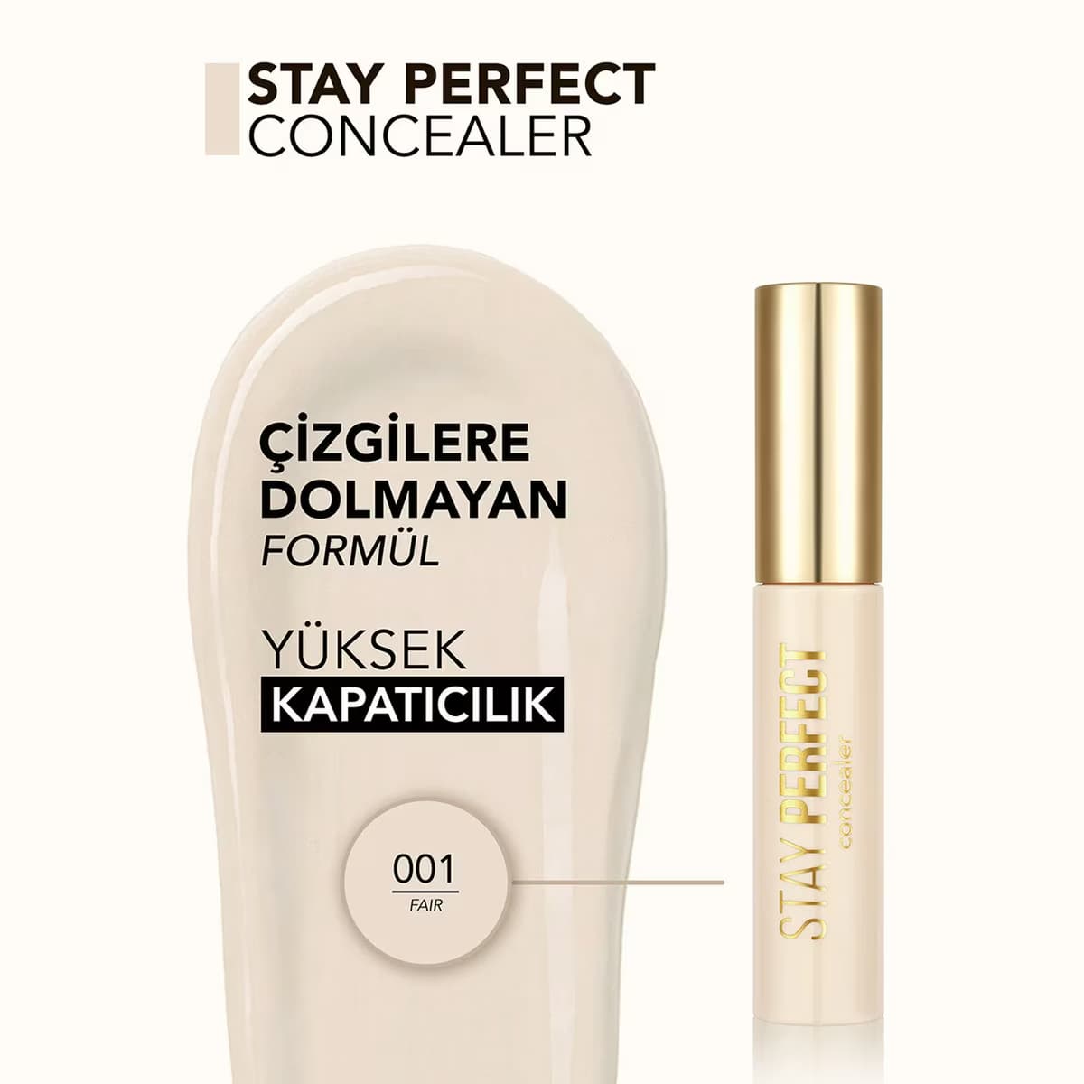 Flormar Stay Perfect Concealer 001 Fair 4