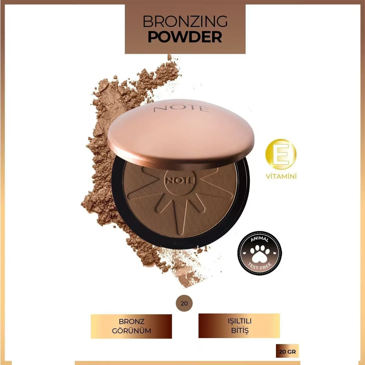 Note Bronzing Powder Bronzlaştırıcı Pudra 20 2