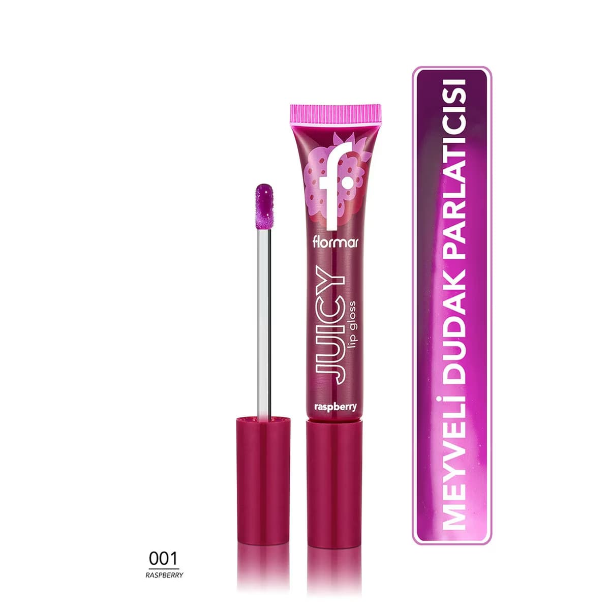 Flormar Juicy Lip Gloss 001 Raspberry 2