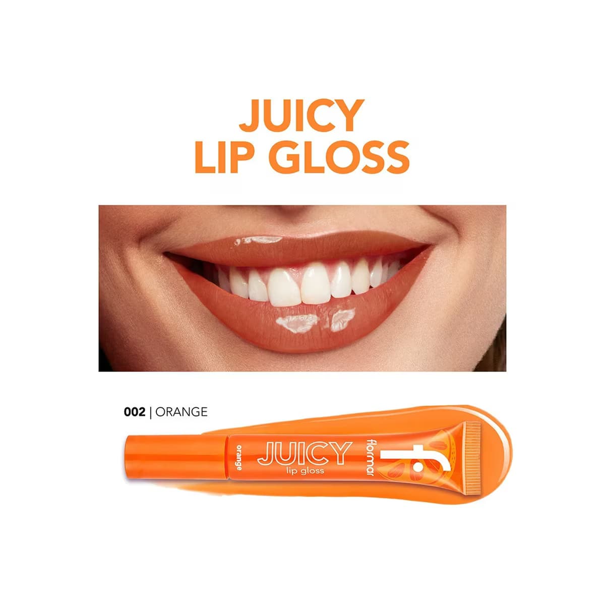Flormar Juicy Lip Gloss 002 Orange 5