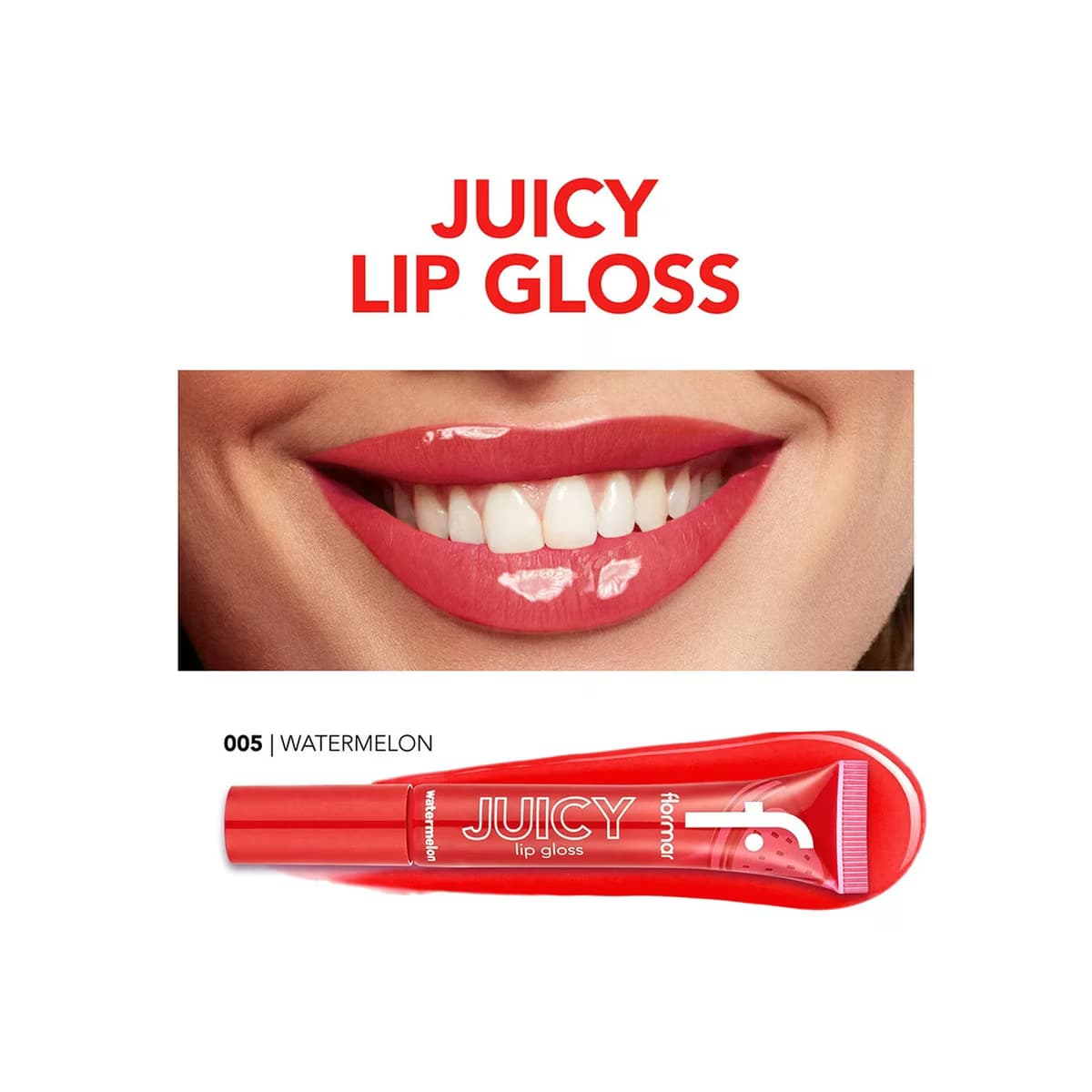 Flormar Juicy Lip Gloss 005 Watermelon 5