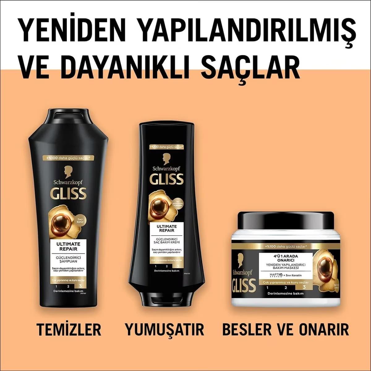 Gliss Şampuan Ultimate Repair 400 ml 4