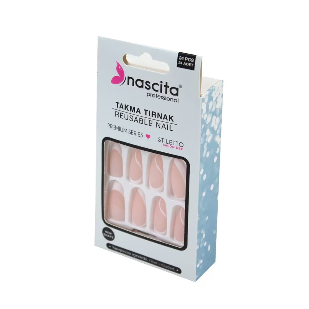 Nascita Stiletto Mat Tırnak 24'lü 2