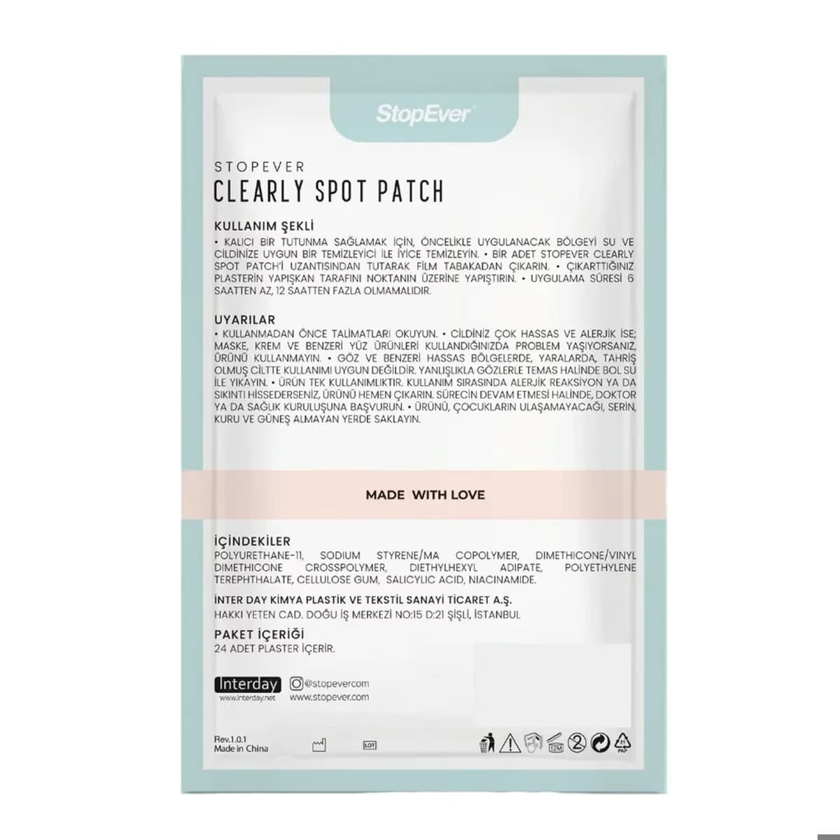 StopEver Clearly Spot Patch Akne Karşıtı 24'lü 2