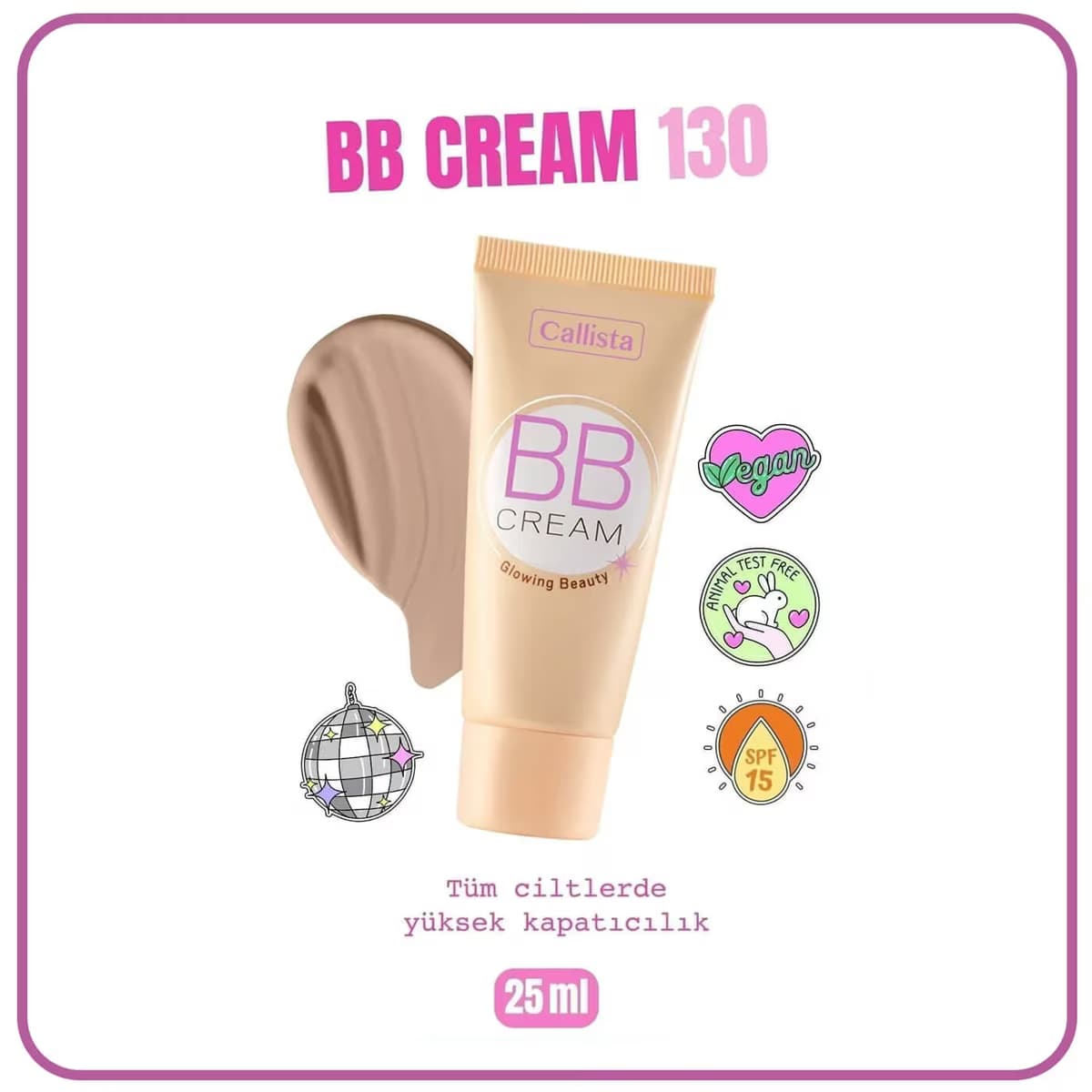 Callista BB Krem No:130 Krem Bej 1 adet 4
