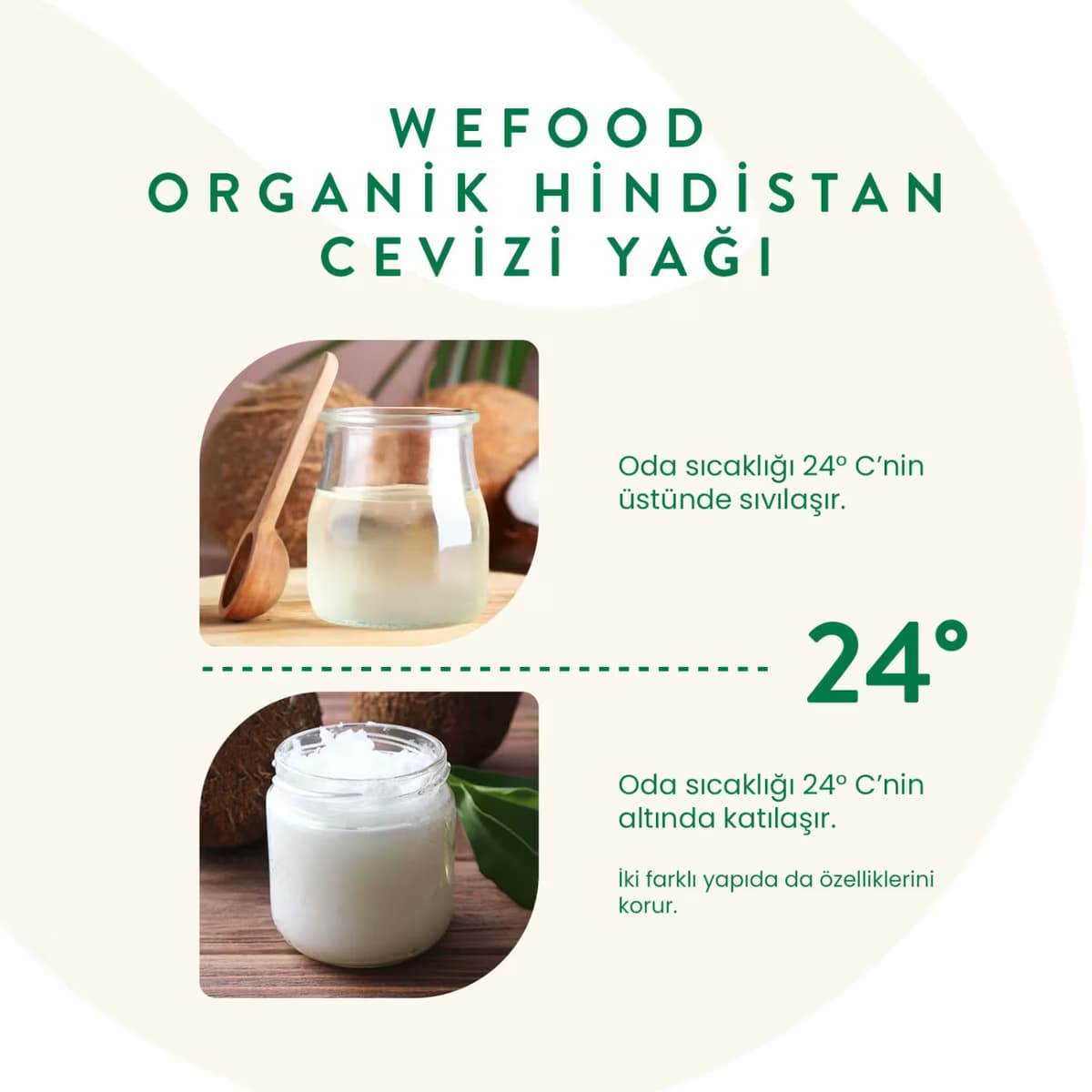 Wefood Organik Hindistan Cevizi Yağı 150 ml 5