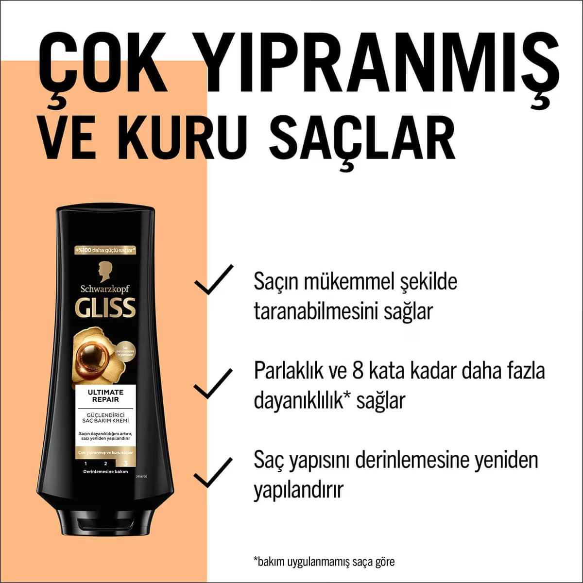 Gliss Ultimate Repair Saç Kremi 360 ml 4