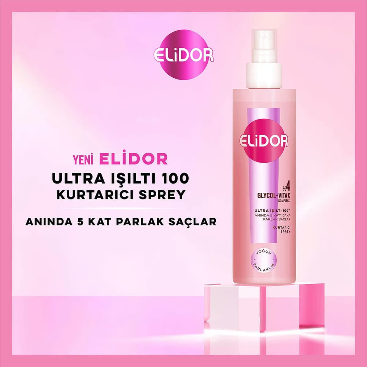 Elidor Saç Kurtarıcı Sprey Ultra Işıltı 200 ml 3