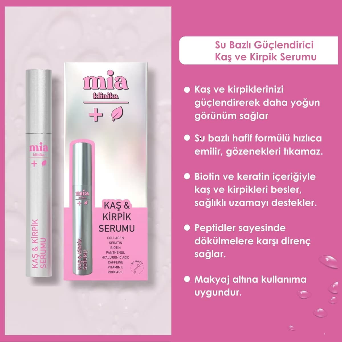 Mia Klinika Kaş ve Kirpik Bakım Serumu 6 ml 4